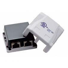 Розетка наружного монтажа OK-net 6a FTP, 2 порт