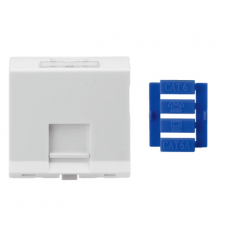 Модульная вставка OK-net, 45х45 1 порт, тип 2