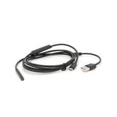 Универсальный эндоскоп 2в1 (USB / MicroUSB) для смартфона / ПК, камера 5.5мм, мягкий кабель 1,5м, с LED-подсветкой, IP67