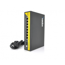 POE коммутатор Merlion 8 POE 10 / 100 + 1Single Fiber Tx1310nm 20km + встроенный блок питания 52V 2.3A