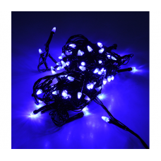Гирлянды 100LED (Свечка) Blue, 8 режимов, 5 метров, черная изоляция, BOX