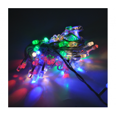 Гирлянды 120LED (Штора) Red / Green / Blue / Yellow, 8 режимов, 3х0,3 метра, прозрачная изоляция, BOX