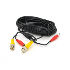 Патчкорд комбинированный коаксиальный+питание BNC+DC 18,3m, черный