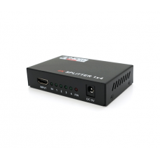 Активный HDMI сплитер 1=>4 порта, 3D, 1080Р, 4K, 1,4 версия, DC5V / 2A
