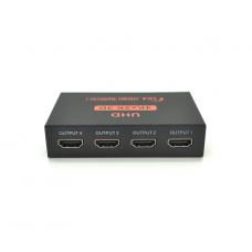 Активный HDMI сплитер 1=>4 порта, 4K, 2K, 3D, 1080Р, 1,4 версия, DC5V / 2A, Box
