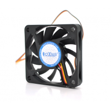 Кулер корпусний Pccooler F62, 60x60x10mm, 12V / 0.13A, RPM 3500±10%, 3-pin + MOLEX, Black, Box