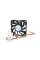 Кулер корпусний Pccooler F62, 60x60x10mm, 12V / 0.13A, RPM 3500±10%, 3-pin + MOLEX, Black, Box