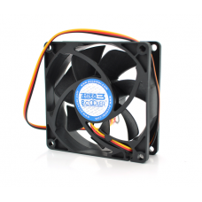 Кулер корпусний Pccooler F82, 80x80x25mm, 12V / 0.07A, RPM 1400±10%, 3-pin + MOLEX, Black, Box