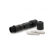 Коннектор MC4 Premium, 1000V, 30A, Медь CN под зажим, под сечение 1.5-6mm2, под кабель 4-6mm, 0.5 mΩ,IP67,-40℃～105℃,огнестойкость UL94-VO
