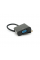 Конвертер micro HDMI (папа) на VGA(мама) 30cm, Black, 4K / 2K, Пакет