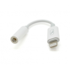 Переходник Lighting(M) => Jack 3.5mm(F), 5см, White, Box