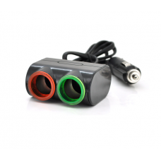 АЗП розгалужувач Olesson 1631, 12V-2 * 12V + USB, Black, Blister