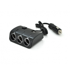 АЗП розгалужувач Olesson 1506, 12V-3 * 12V + 2 * USB, Black, Bliste