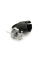 Вилка с заземлением угловая с кольцом, 16A 250V, A112B, Black