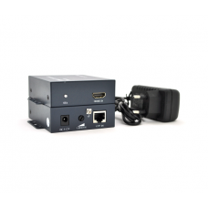 Одноканальный активный удлинитель HDMI сигнала по кабелю UTP. Дальность передачи: до 100 метров, cat5e / cat6e 1080P / 3D (96*76*28) x2