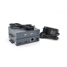 Одноканальный активный удлинитель HDMI сигнала по UTP кабелю. Дальность передачи: до 200метров, cat5e / cat6e 1080P / 3D. Управление через USB