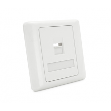 Рамка 86х86 под 1 модуль Keystone Jack RJ-45 кат.5E UTP, 1-port