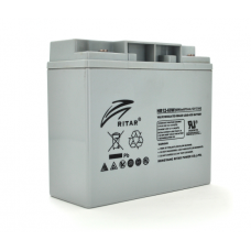Аккумуляторная батарея AGM RITAR HR12-60W, Gray Case, 12V 17.0Ah ( 181 х 77 х 167 (167 ) 4.80 kg