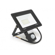 Прожектор LED c датчиком движения Ritar ZB-PGGY-30W, 30W, SMD2835, IP65, 2400Lm, 6500K (100%), Ra>70, 141*126*40mm, Black