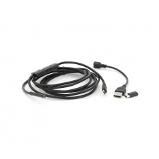 Универсальный эндоскоп 3в1 (USB / MicroUSB / Type-C) для смартфона / ПК, камера 5.5мм, жесткий кабель 2м, с LED-подсветкой, IP67