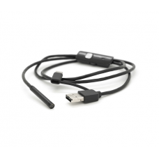 Універсальний ендоскоп 3в1 (USB+MicroUSB / Type-C) для смартфона / ПК, камера 5.5мм, м'який кабель 1м, з LED-підсвічуванням, IP67
