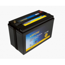 Акумуляторна батарея Vipow LiFePO4 12,8V 100Ah з вбудованою ВМS платою 80A