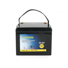 Акумуляторна батарея Vipow LiFePO4 25,6V 30Ah із вбудованою ВМS платою 25A (230*128*209)