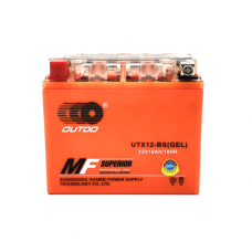 Мотоакумулятор OUTDO (Maxion) UTX12-BS GEL, 12V 10Ah (150 х 87 х 130), Orange