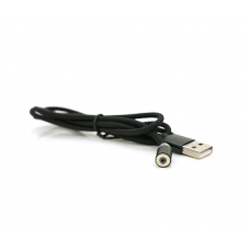 Магнитный кабель PiPo USB 2.0, 1m, 2А, тканевая оплетка, бронированный, Black, OEM