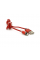Магнитный кабель PiPo USB 2.0 / Micro, 1m, 2А, тканевая оплетка, бронированный, съемник, Red, BOX