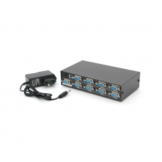 Активный сплиттер VGA сигнала KV-FJ2508S 150MHz 8 Port, DC5V / 2A