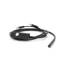 Універсальний ендоскоп 3в1 (USB+MicroUSB / Type-C) для смартфона / ПК, камера 5.5мм, м'який кабель 1м, з LED-підсвічуванням, IP67