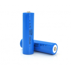 Аккумулятор 18650 Li-Ion Vipow ICR18650 TipTop, 1500mAh, 3.7V, Blue