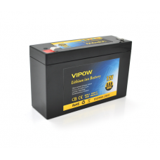 Акумуляторна батарея літієва Vipow 12 V 8Ah з елементами Li-ion 18650 з вбудованою ВМS платою, (3S4P) (151х50х94(100))мм