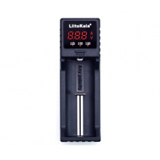 ЗУ универсальное Liitokala Lii-S1,1 канал, LCD дисплей, поддерживает Li-ion, Ni-MH и Ni-Cd AA (R6), ААA (R03), AAAA, С (R14)