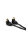 Кабель MerlionHDMI-HDMI 1.0m, v1.4, OD-7.5mm, круглый Black, коннектор Black 90° угловой / 90° угловой
