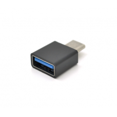 Переходник USB3.0(AF) OTG => Type-C(M), Black / White, OEM