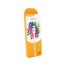 Кабель iKAKU KSC-332 YOUCHUANG charging data cable series for iphone, White, длина 2м, 2,4А, BOX