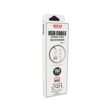 Кабель iKAKU KSC-060 SUCHANG charging data cable series for micro, White, длина 1м, 2,4А, BOX