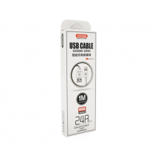 Кабель iKAKU KSC-060 SUCHANG charging data cable series for iphone, White, длина 1м, 2,4А, BOX