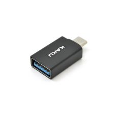 Переходник iKAKU KSC-533 BEIGE Series USB3.0(AF) OTG => microUSB(M), Black, Box