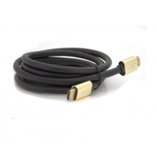 Кабель Merlion HDMI-HDMI 8K Ultra HD(7680x4320P), 1.8m, v2,1, круглый Black, коннектор Blue, Blister-box