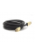 Кабель Merlion HDMI-HDMI 8K Ultra HD(7680x4320P), 1.8m, v2,1, круглый Black, коннектор Blue, Blister-box