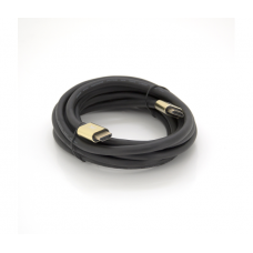 Кабель Merlion HDMI-HDMI 8K Ultra HD(7680x4320P), 3.0m, v2,1, круглый Black, коннектор Blue, Blister-box