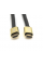 Кабель Merlion HDMI-HDMI 8K Ultra HD(7680x4320P), 3.0m, v2,1, круглый Black, коннектор Blue, Blister-box