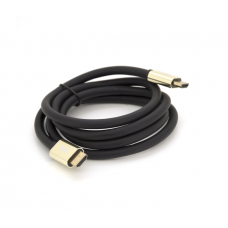 Кабель Merlion HDMI-HDMI 8K Ultra HD(7680x4320P), 5.0m, v2,1, круглый Black, коннектор Blue, Blister-box
