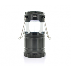 Лампа-фонарь SH-5800T, 6+1LED, 1+1режим, корпус- алюминий, ударостойкий, 220V+Solar, встроенный аккум 800mAh, Mix Color, BOX