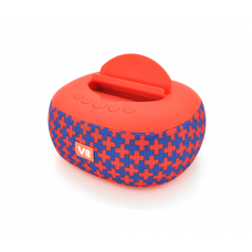 Колонка DV08 Bluetooth 4.1 до 10m, 2х5W, 4Ω, 1200mAh, ≥90dB, TF card / USB, DC 5V, Red-blue