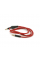 Кабель AUX с микрофоном Audio DC3.5 папа-папа 1.0м, CCA Stereo Jack, (круглый) Red cable, Box