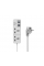 Мережевий подовжувач Senmaxu SMX-068, 2 Universal Socket + 4 USB, 1,5м, Black, Box